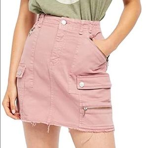 Free People Dusty Lilac Mini Skirt